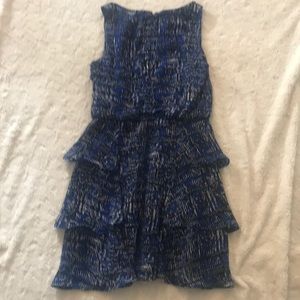 Banana Republic print ruffled dress